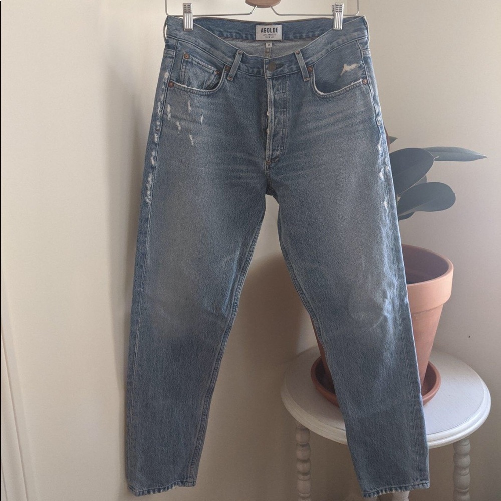 Agolde Light Wash high Waisted Jeans - Size 28